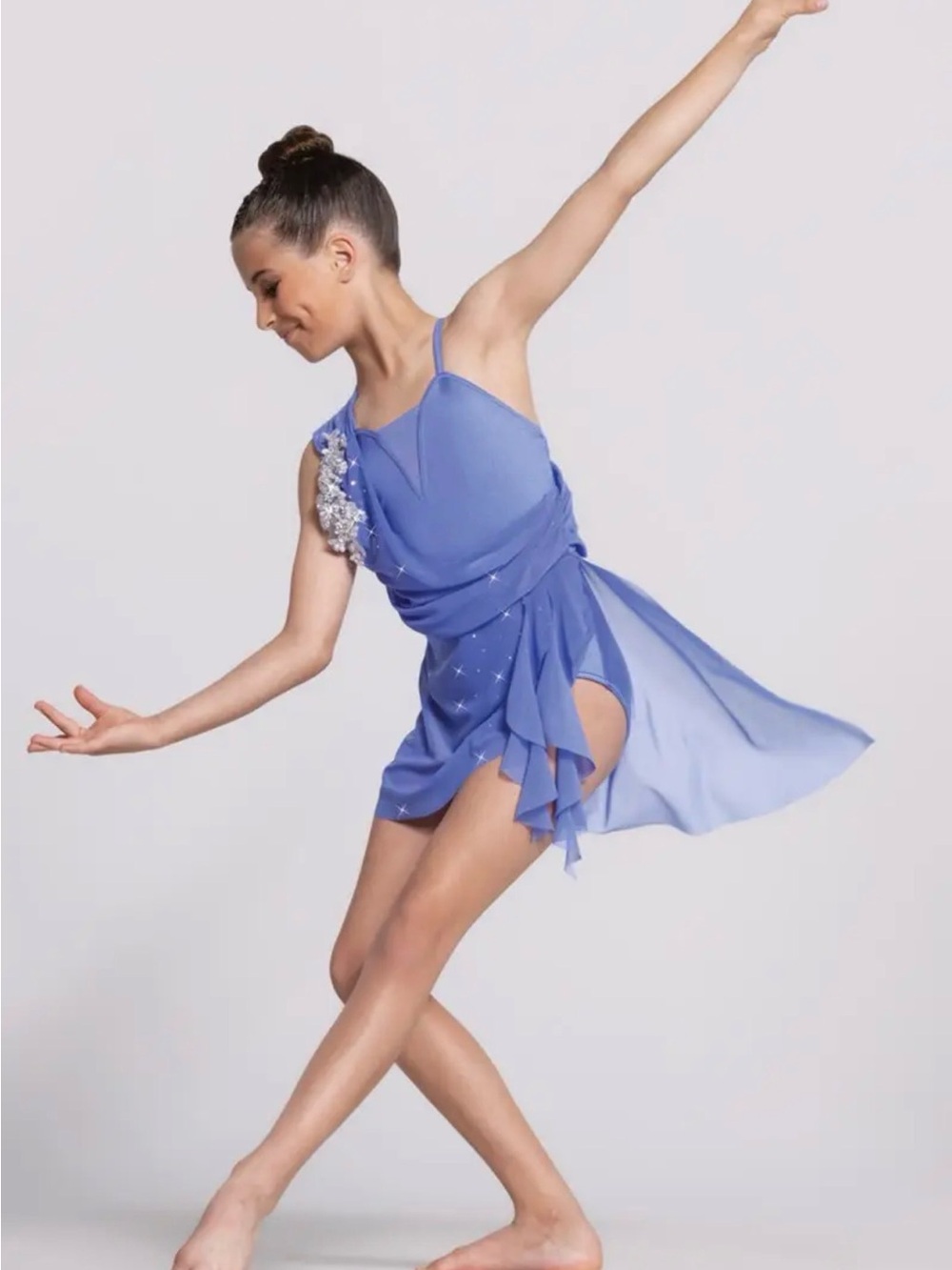 Weissman “Angel by the Wings Lilac One-Shoulder Dance Costume